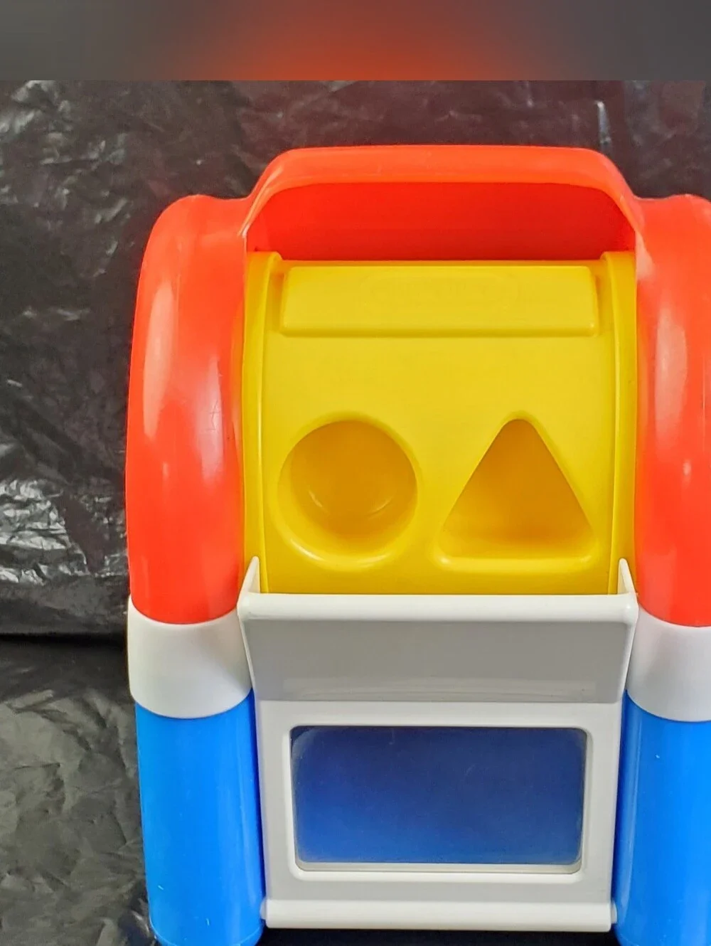 Little Tikes Vintage Mailbox Shape Sorter Toy w/ 3 Shapes 1528 USA Made - GUC